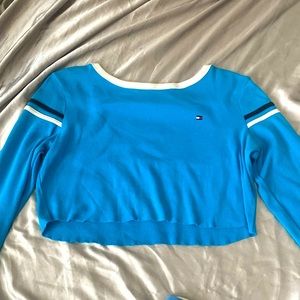 Long Sleeve Tommy Hilfiger Crop Top